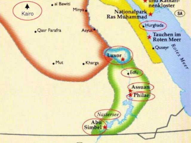 Ägyptenkarte